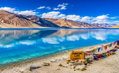 Pangong Lake scenic landscape